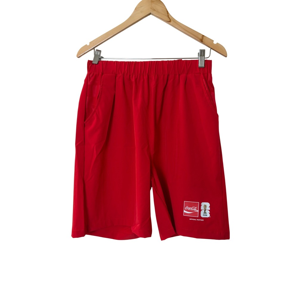 Coca-Cola FIFA World Cup 2026 Red Athletic Shorts Mens Medium Official Partner